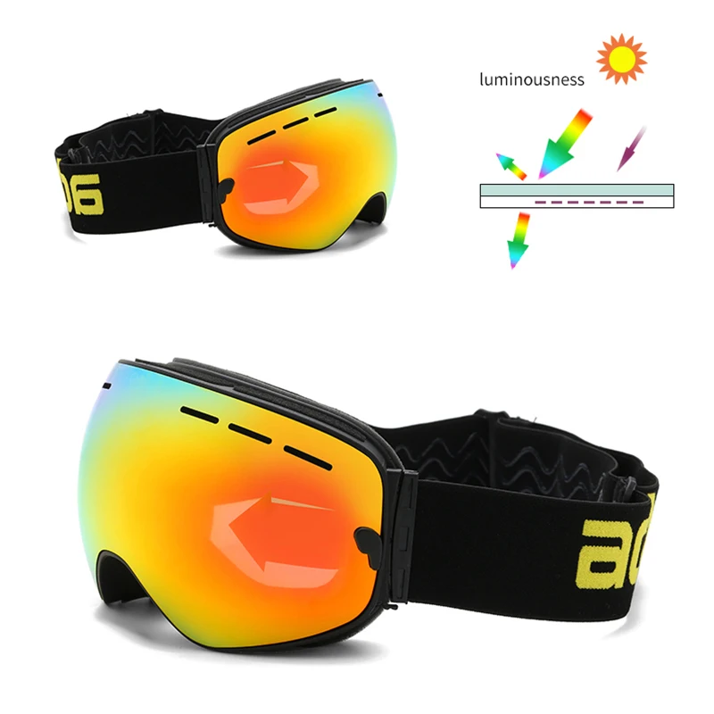 ACEXPNM 2019 лыжные очки с лыжной маской для мужчин и женщин мужские сноуборда катания