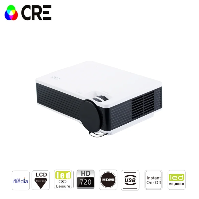 CRE X1600 мини-проектор портативный домашний кинотеатр поддержка 1080P Android