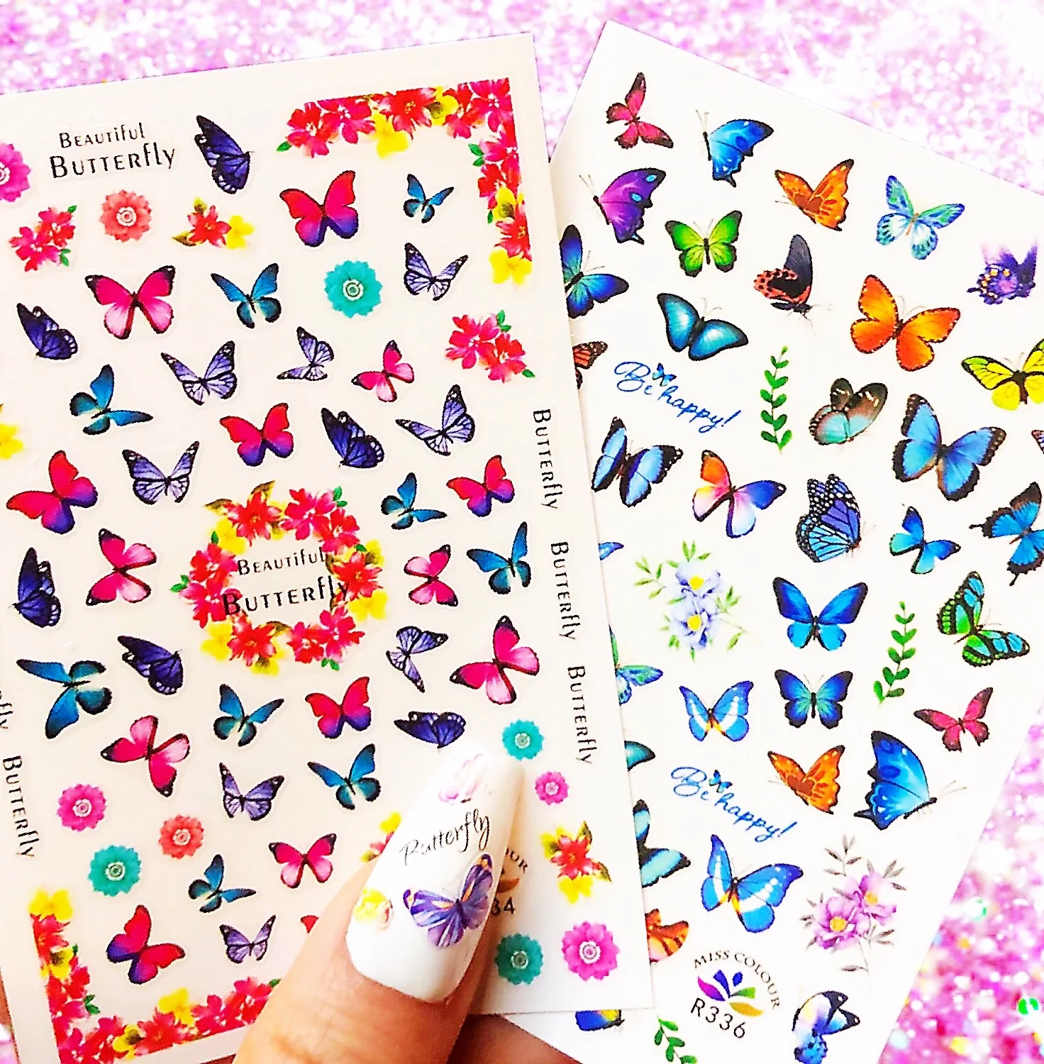 3D Nail Sticker Decals Butterfly Nail Art Decorations Stickers Sliders Manicure Accessories Nails Decoraciones
3D Nail Sticker Decals Butterfly Nail Art Decorations Stickers Sliders Manicure Accessories Nails Decoraciones
