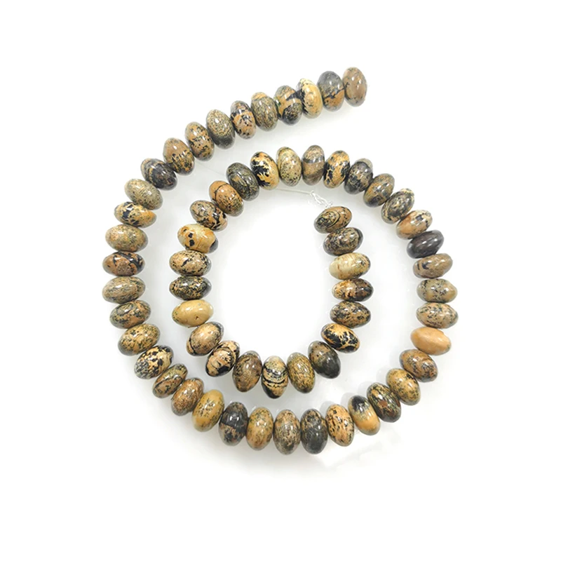 5 X 8mm High Quality Natural Gemstone Yellow Picture Jasper Roundel Stone Beads Make DIY Jewelry Bracelet Necklace Wealth
5 X 8mm High Quality Natural Gemstone Yellow Picture Jasper Roundel Stone Beads Make DIY Jewelry Bracelet Necklace Wealth