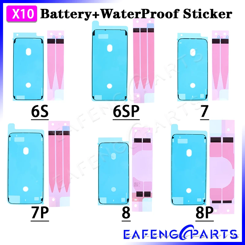 10 Set/Lot Waterproof Sticker for iPhone 6S 6SPlus 7 7Plus 8 8 Plus Battery Adhesive LCD Display Frame Bezel Seal Tape Glue
10 Set/Lot Waterproof Sticker for iPhone 6S 6SPlus 7 7Plus 8 8 Plus Battery Adhesive LCD Display Frame Bezel Seal Tape Glue