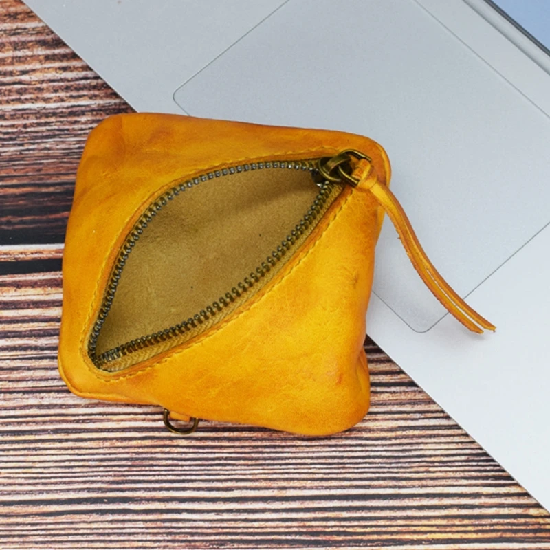 D0LF кожаный кошелек для мелочи с отделением ключей в стиле ретро | Багаж и сумки