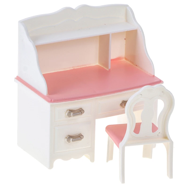 1set 1:12 Dollhouse Miniature Dressing Table Model Desk Chair Furniture for Bedroom Dolls Make-up Toys
1set 1:12 Dollhouse Miniature Dressing Table Model Desk Chair Furniture for Bedroom Dolls Make-up Toys