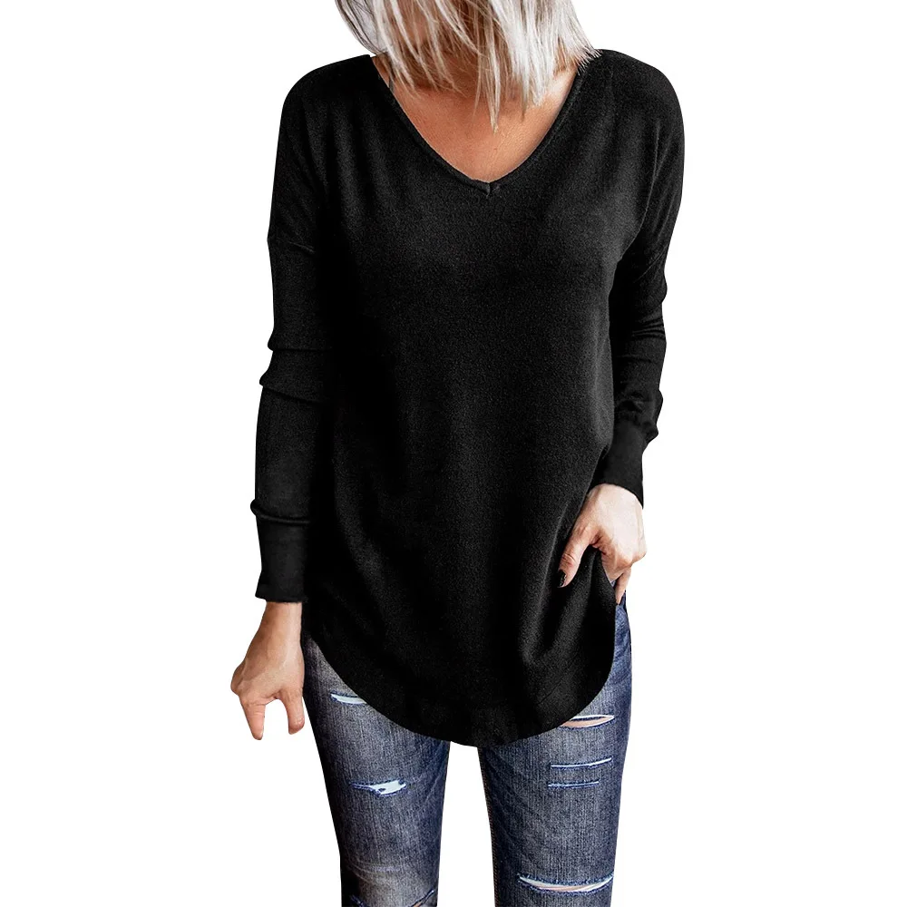 Donsignet Women's Blouse New Fashion Sexy V-neck Solid Color Halter Cross Webbing Long-sleeved Top Blouse Women Women's Clothing 
Donsignet Women's Blouse New Fashion Sexy V-neck Solid Color Halter Cross Webbing Long-sleeved Top Blouse Women Women's Clothing