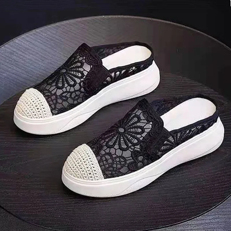 Summer Women Slippers 2021 Lace Female Wedges Shoes Ladies Casual High Heels 3cm High Non-slip Student Flats Embroider Outdoor
Summer Women Slippers 2021 Lace Female Wedges Shoes Ladies Casual High Heels 3cm High Non-slip Student Flats Embroider Outdoor