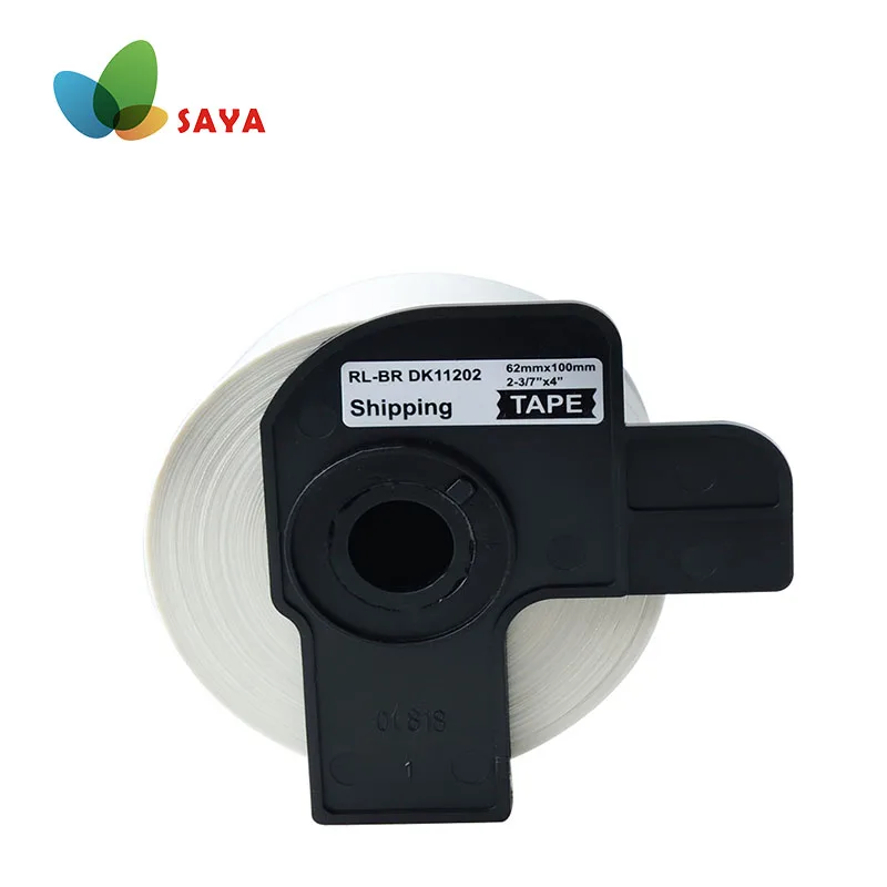 

1 Roll Label tape DK-11202 Label 62mm*100mm 300pages/roall Continuous Compatible for Brother QL-500/500A/550/560/570/570VM/580N