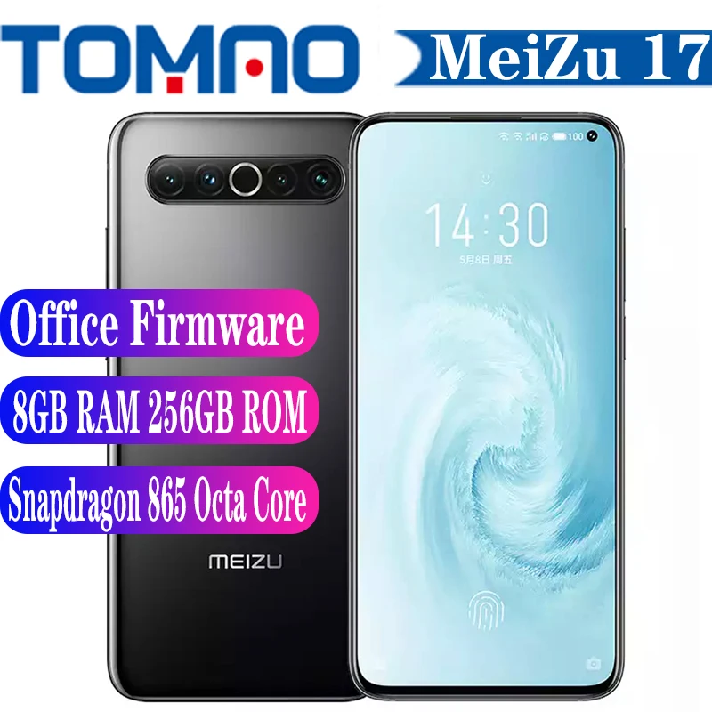Сотовый телефон Meizu 17 оригинал 8 ГБ ОЗУ 128 256 Гб ПЗУ 5G Восьмиядерный процессор Snapdragon