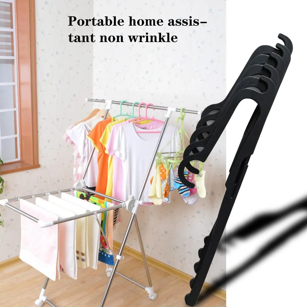 5Pcs Plastic Clothes Hanger Multifunctional Clothes Pants Rack Automatic Folding Design Space Saving Pants Hanger Home Supplies
5Pcs Plastic Clothes Hanger Multifunctional Clothes Pants Rack Automatic Folding Design Space Saving Pants Hanger Home Supplies