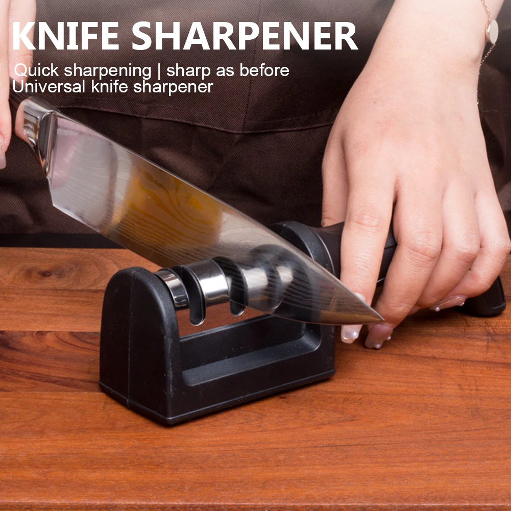 New Knife Sharpener 3 In 1 Kitchen Scissor Sharpener with 3-Stage Slots Non-Slip Base for Polishing Blades Kitchen Accessories
New Knife Sharpener 3 In 1 Kitchen Scissor Sharpener with 3-Stage Slots Non-Slip Base for Polishing Blades Kitchen Accessories
