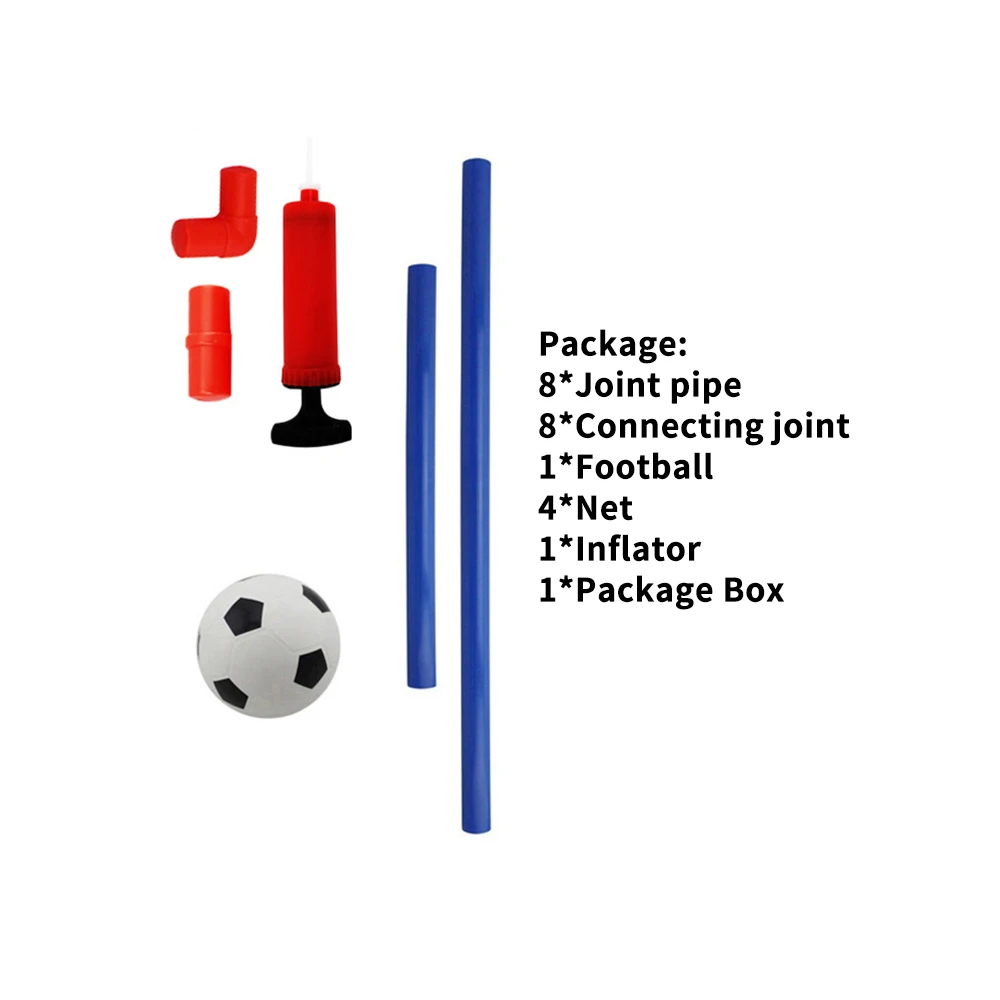 Kids Sports Soccer toy Set with Ball Pump Goal Net Football toy set for DIY indoor Outdoor Practice 
Kids Sports Soccer toy Set with Ball Pump Goal Net Football toy set for DIY indoor Outdoor Practice
