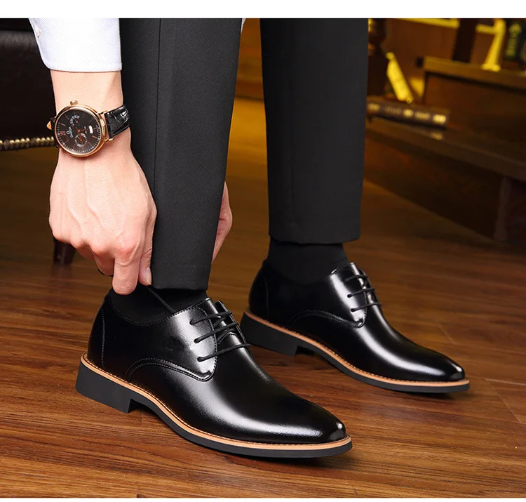 Men Oxfords Leather Shoes British Mens Shoes Formal Comfortable Oxford Shoes for Men Flats Lace-Up Man Shoes
Men Oxfords Leather Shoes British Mens Shoes Formal Comfortable Oxford Shoes for Men Flats Lace-Up Man Shoes