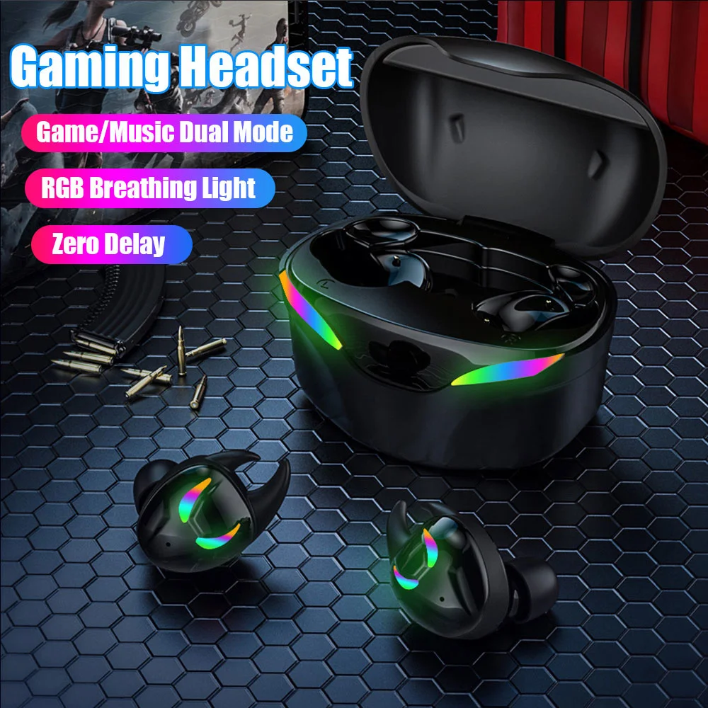 TWS Bluetooth Earphone Noise Canceling Sports Wireless Headphone Stereo Earbuds Gaming Headsets Low Latency With Mic Earphone
TWS Bluetooth Earphone Noise Canceling Sports Wireless Headphone Stereo Earbuds Gaming Headsets Low Latency With Mic Earphone