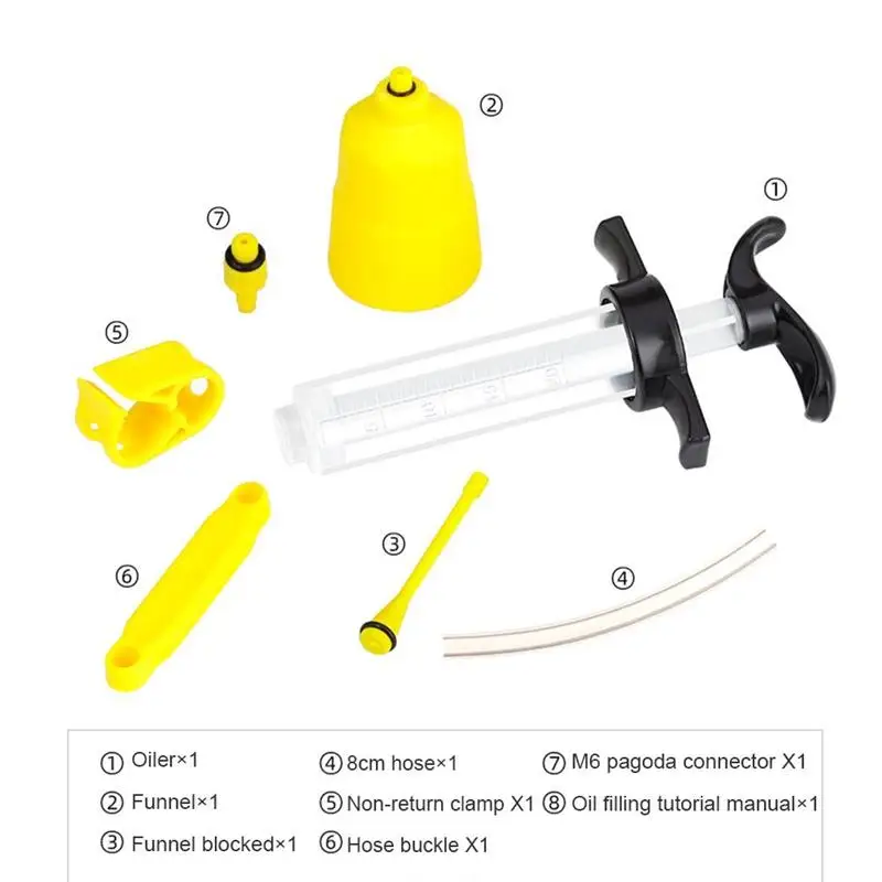 Universal Bicycle Hydraulic Disc Brake Oil Bleed Kit Tools Oiling MTB Road Bike Brake Repair Tool For TOOPRE
Universal Bicycle Hydraulic Disc Brake Oil Bleed Kit Tools Oiling MTB Road Bike Brake Repair Tool For TOOPRE