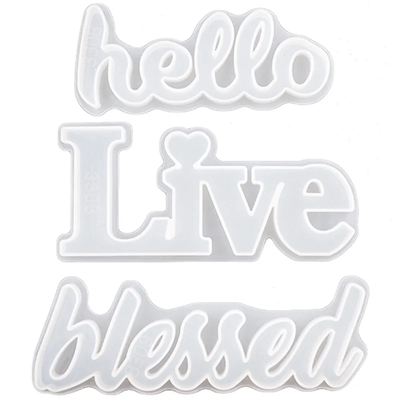 DIY Live letters Silicone Mold DIY Casting Molds UV Epoxy Crystal Mold Home Decoration Handmade Molds
DIY Live letters Silicone Mold DIY Casting Molds UV Epoxy Crystal Mold Home Decoration Handmade Molds