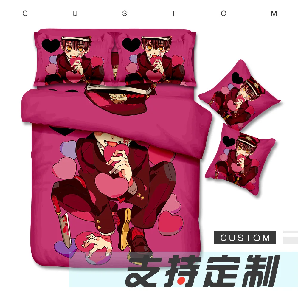 Anime Toilet-Bound Hanako-kun Bedding Duvet Cover Set Queen Size Japanese 3D Printed 3/4pcs Duvet Cover with Pillowcases Sheet
Anime Toilet-Bound Hanako-kun Bedding Duvet Cover Set Queen Size Japanese 3D Printed 3/4pcs Duvet Cover with Pillowcases Sheet