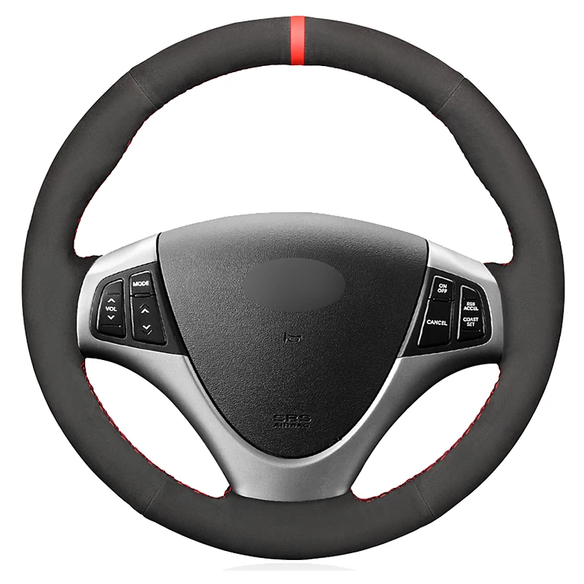 Black Suede Hand-stitched Car Steering Wheel Cover For Hyundai i30 2009-2011 Elantra Touring 2010 2011 2012
Black Suede Hand-stitched Car Steering Wheel Cover For Hyundai i30 2009-2011 Elantra Touring 2010 2011 2012
