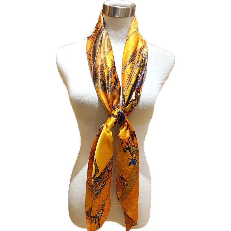 New arrival Design 100% Silk Scarf Scarves Shawl Female Square Large Wraps Printed A Dream in Red Mansions Famous Works
New arrival Design 100% Silk Scarf Scarves Shawl Female Square Large Wraps Printed A Dream in Red Mansions Famous Works