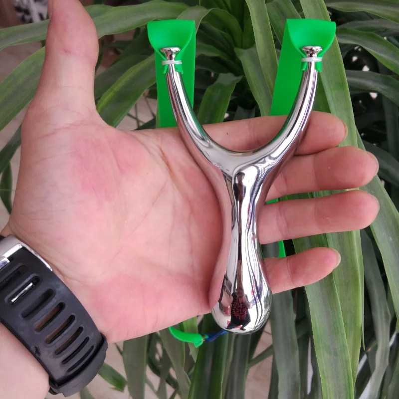 New Solid Outdoor 304 Stainless Steel Slingshot Recurve Fat Tiger Fork Flat Magpie Sports Precision Flat Leather Sling Shot
New Solid Outdoor 304 Stainless Steel Slingshot Recurve Fat Tiger Fork Flat Magpie Sports Precision Flat Leather Sling Shot