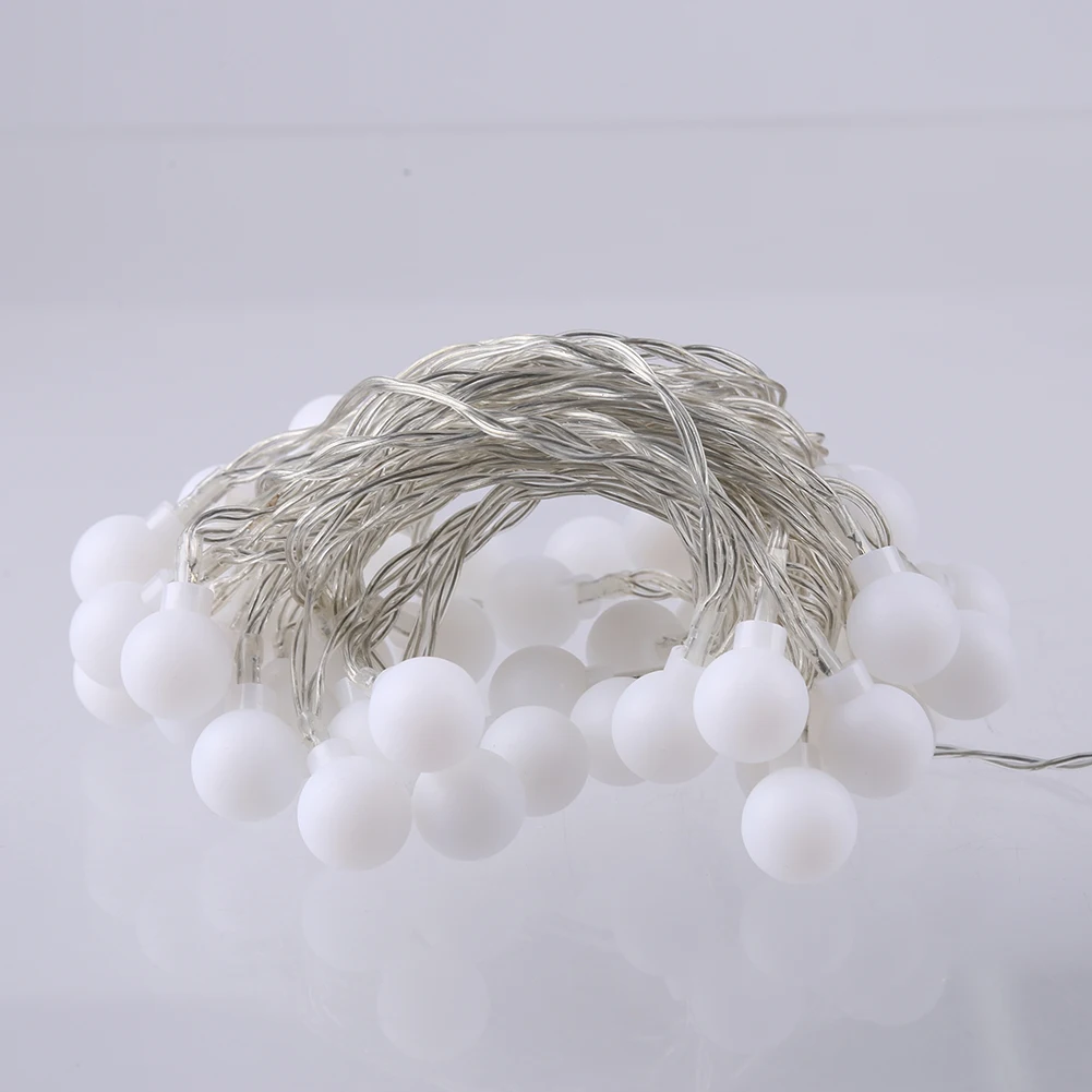 6m 50LED White Ball Indoor Light String Remote Control Battery Party Fairy Decor Party Wedding Decorative Fairy Lights
6m 50LED White Ball Indoor Light String Remote Control Battery Party Fairy Decor Party Wedding Decorative Fairy Lights