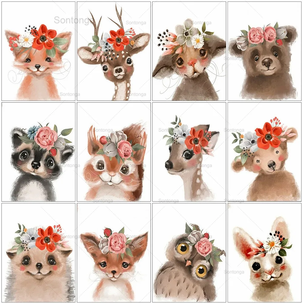 Sontonga 5D Diy Diamond Mosaic Fox Animal Full Square Round Diamond Embroidery Cartoon Deer Cross Stitch Kits Handmade Gift
Sontonga 5D Diy Diamond Mosaic Fox Animal Full Square Round Diamond Embroidery Cartoon Deer Cross Stitch Kits Handmade Gift