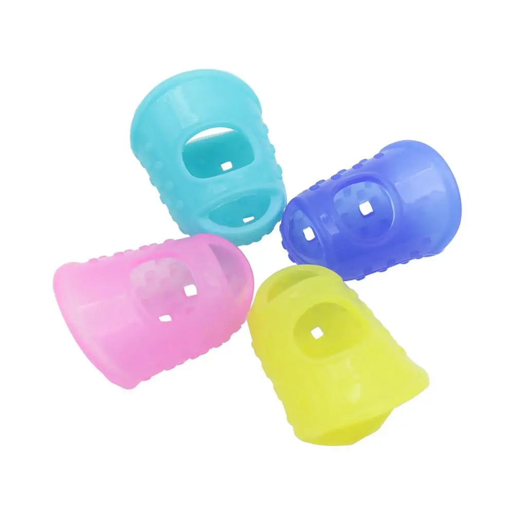 4Pcs Flexible Fingertip Protectors Left Hand Against the Press Sore Finger Ballad Silicone Guitar Accessories Random Color 
4Pcs Flexible Fingertip Protectors Left Hand Against the Press Sore Finger Ballad Silicone Guitar Accessories Random Color