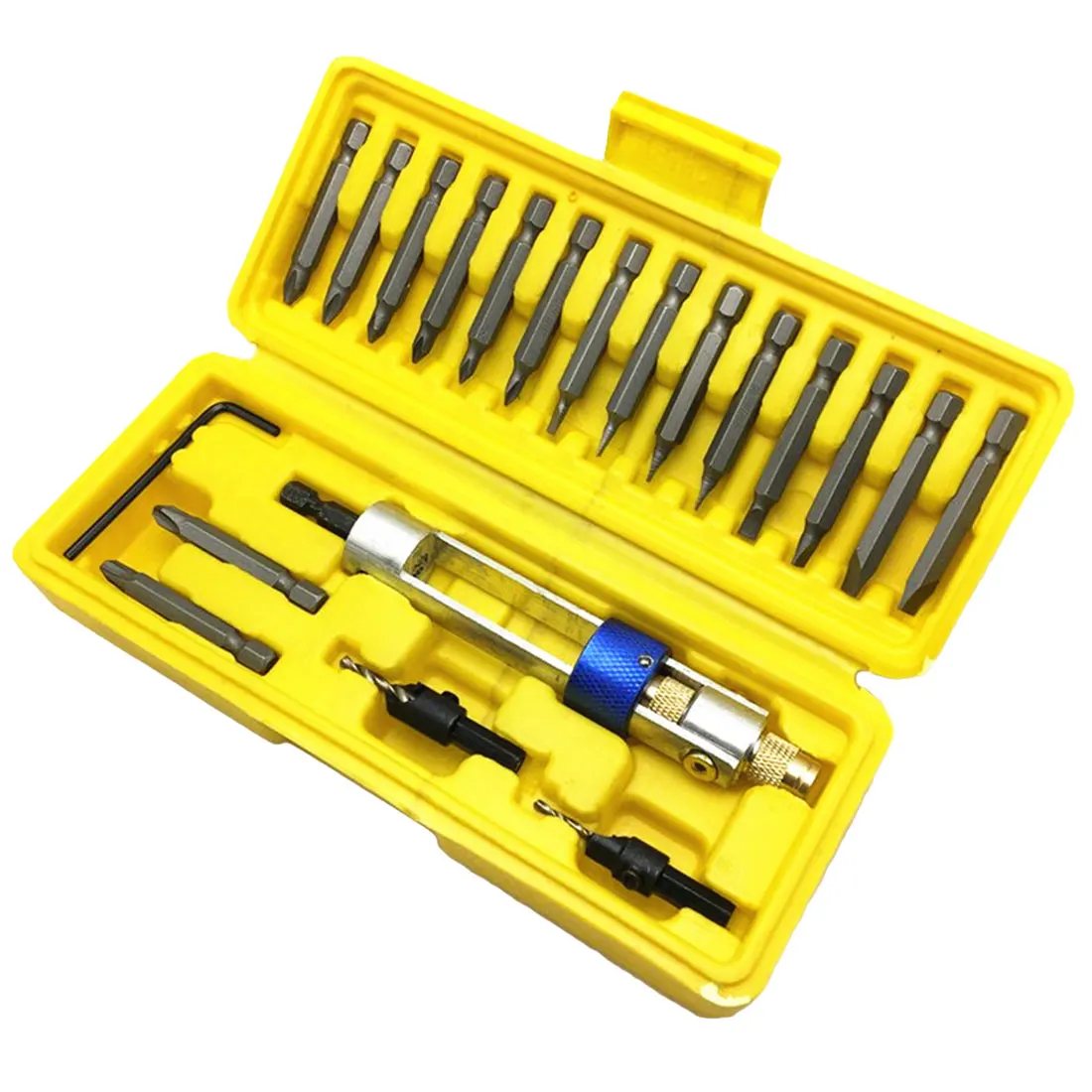 20Pcs/set High Speed Steel Countersunk Head Bit Screwdriver Screwdriver Conversion Double Hold Quick Change Half Time Drill
20Pcs/set High Speed Steel Countersunk Head Bit Screwdriver Screwdriver Conversion Double Hold Quick Change Half Time Drill