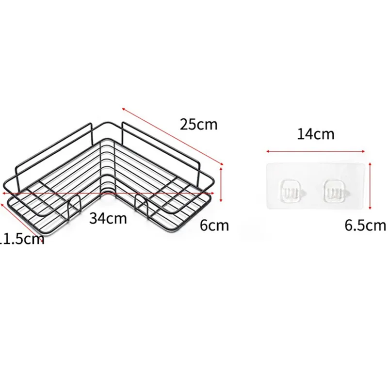 Storage Rack Holder Home Kitchen Bathroom Wall Hanging Shelves Self-Adhesive Storage Rack With Hooks Corner Frame Shower Shelf
Storage Rack Holder Home Kitchen Bathroom Wall Hanging Shelves Self-Adhesive Storage Rack With Hooks Corner Frame Shower Shelf