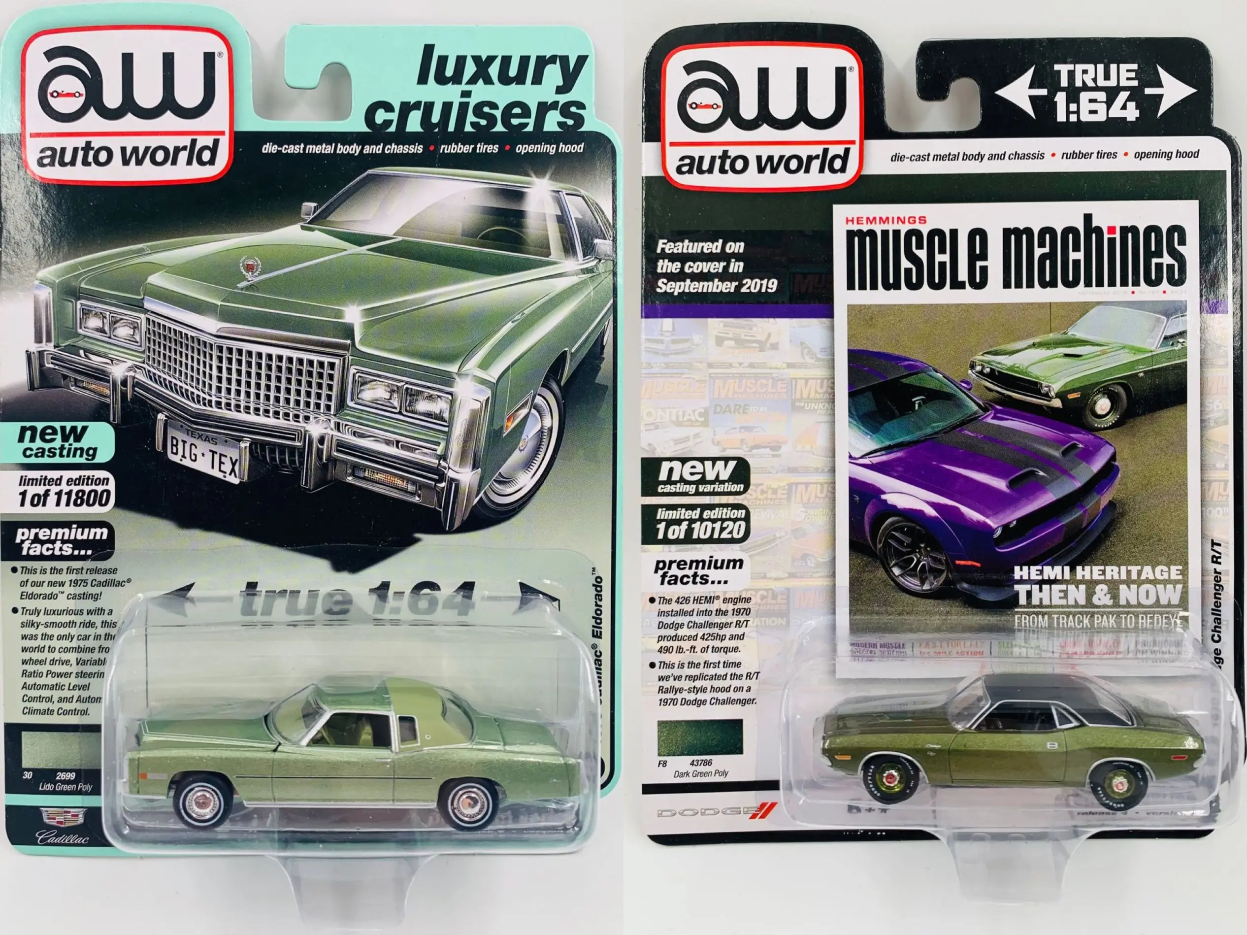 AW 1:64 1975 Cadillac 1970 Dodge Challenger коллекция литая из искусственного сплава автомобиля
AW 1:64 1975 Cadillac 1970 Dodge Challenger коллекция литая из искусственного сплава автомобиля
