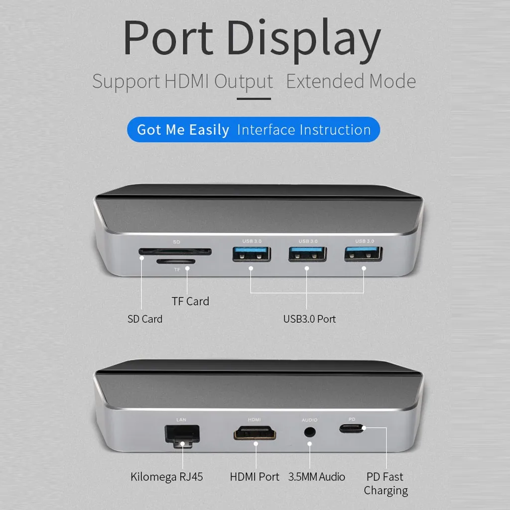 OMESHIN Ugreen USB HUB C to Multi 3 0 HDMI адаптер док-станция для MacBook Pro USB-C type 1 Splitter порта |