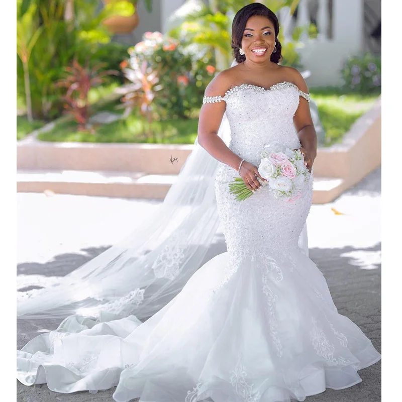 gorgeous lace wedding dresses plus size arabic mermaid beaded crystals Custom Made bridal gowns 2021
gorgeous lace wedding dresses plus size arabic mermaid beaded crystals Custom Made bridal gowns 2021
