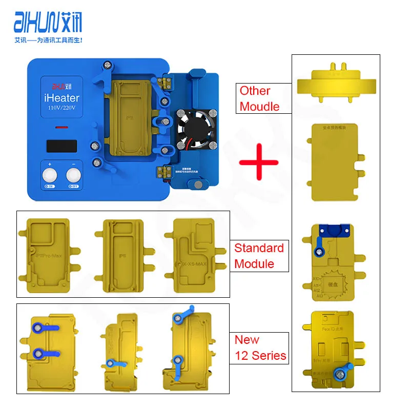 Интеллектуальная паяльная станция iHeater Pro для iPhone 12mini/12/12 Pro/12 ProMax, многослойная нагревательная платформа для материнской платы
Интеллектуальная паяльная станция iHeater Pro для iPhone 12mini/12/12 Pro/12 ProMax, многослойная нагревательная платформа для материнской платы