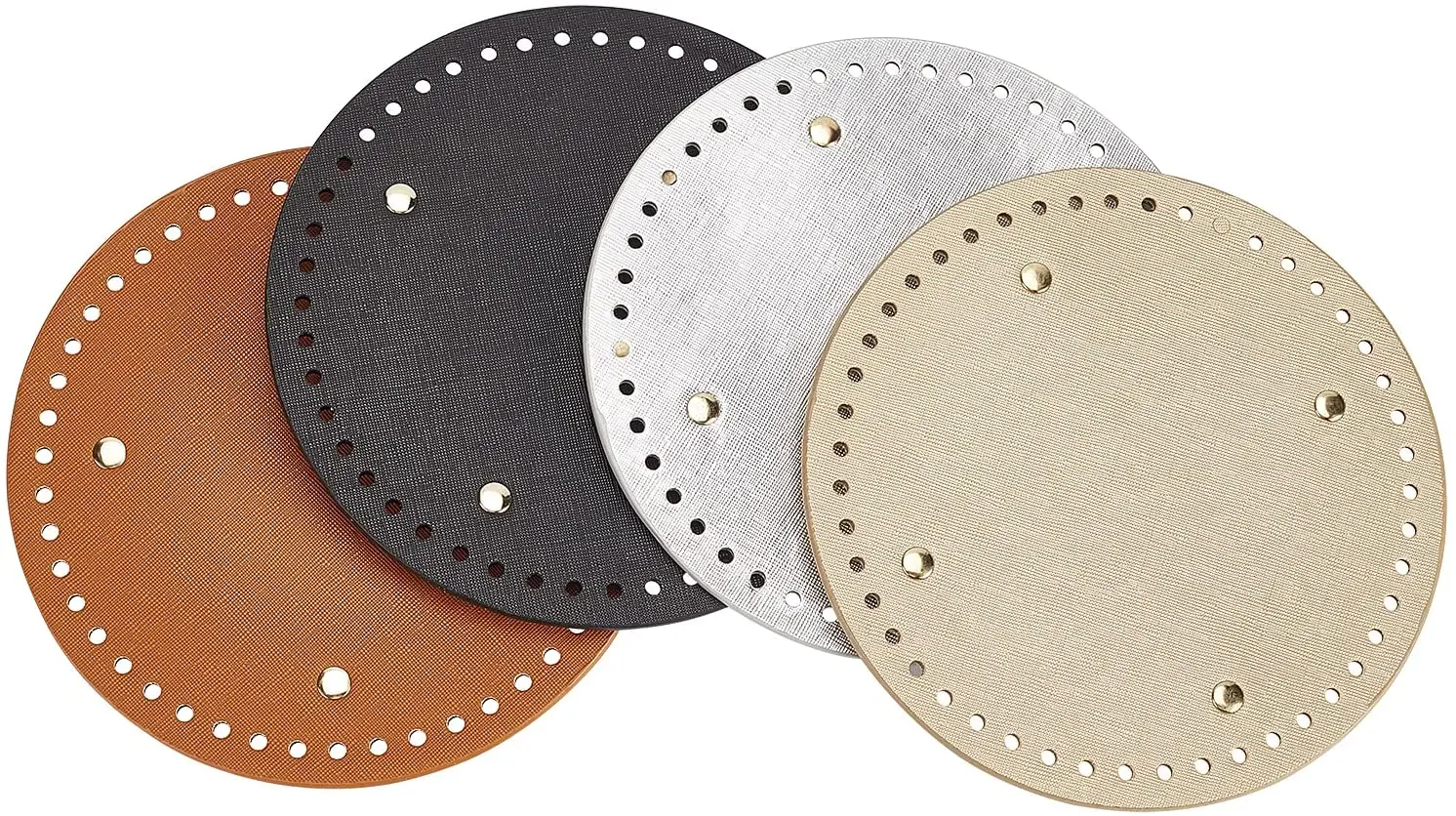 4PCS/set 4 Colors 7.1" Crochet Bag Bottom Round Bag Bottom Shaper Leather Bag Shaper Pad for Bags Cushion Base with Holes Bag
4PCS/set 4 Colors 7.1" Crochet Bag Bottom Round Bag Bottom Shaper Leather Bag Shaper Pad for Bags Cushion Base with Holes Bag