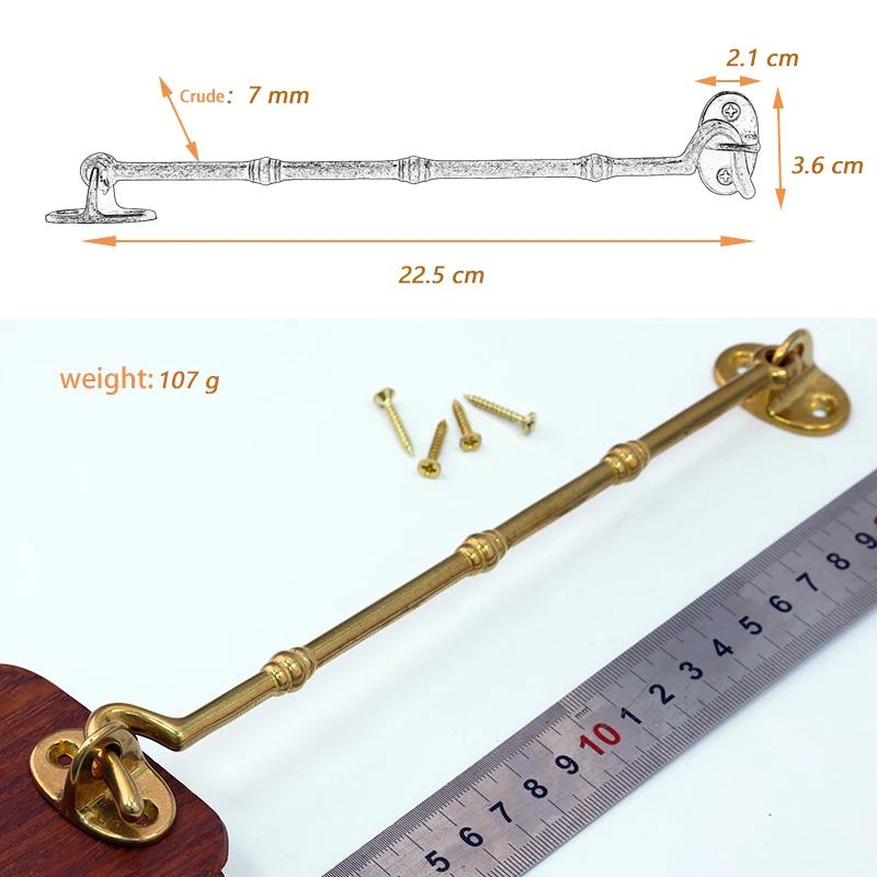2 шт., ветрозащитный крючок для окон и дверей, 225 мм, 8,8 дюйма
2 шт., ветрозащитный крючок для окон и дверей, 225 мм, 8,8 дюйма