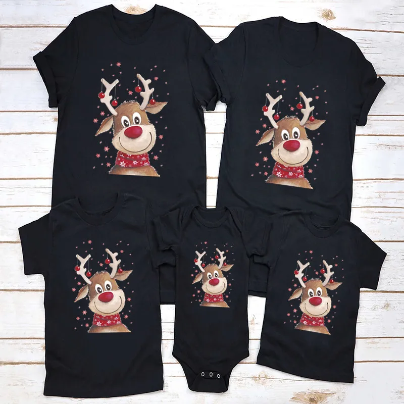 Family Matching Christmas Outfits Deer Family Look T shirt Funny Papa Mama Baby Clothes Father Mother Kids Daughter Son T-shirt
Family Matching Christmas Outfits Deer Family Look T shirt Funny Papa Mama Baby Clothes Father Mother Kids Daughter Son T-shirt
