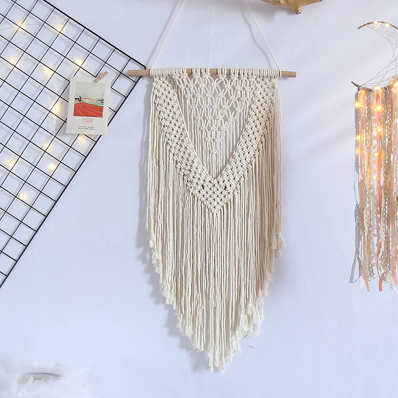 Hand-woven Macrame Wall Hanging Art Woven Tapestry Bohemian Crafts Decoration Tapestry For Home Bedroom Dormitory
Hand-woven Macrame Wall Hanging Art Woven Tapestry Bohemian Crafts Decoration Tapestry For Home Bedroom Dormitory