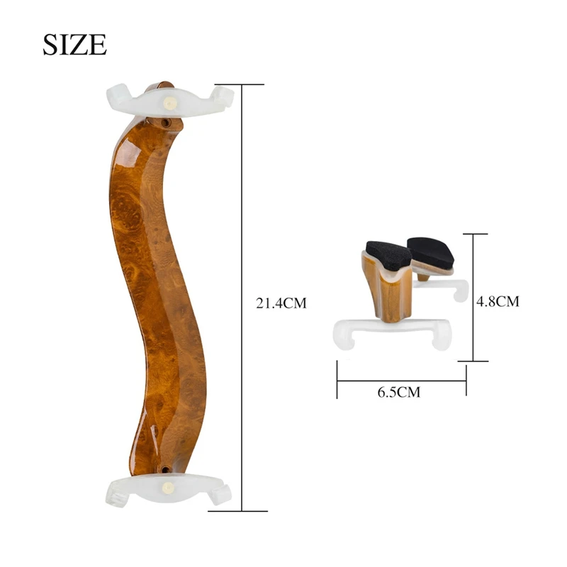 Musical Instrument Accessories for 4/4-4/3 Universal Violin Shoulder Rest Adjustable Shoulder Pad
Musical Instrument Accessories for 4/4-4/3 Universal Violin Shoulder Rest Adjustable Shoulder Pad