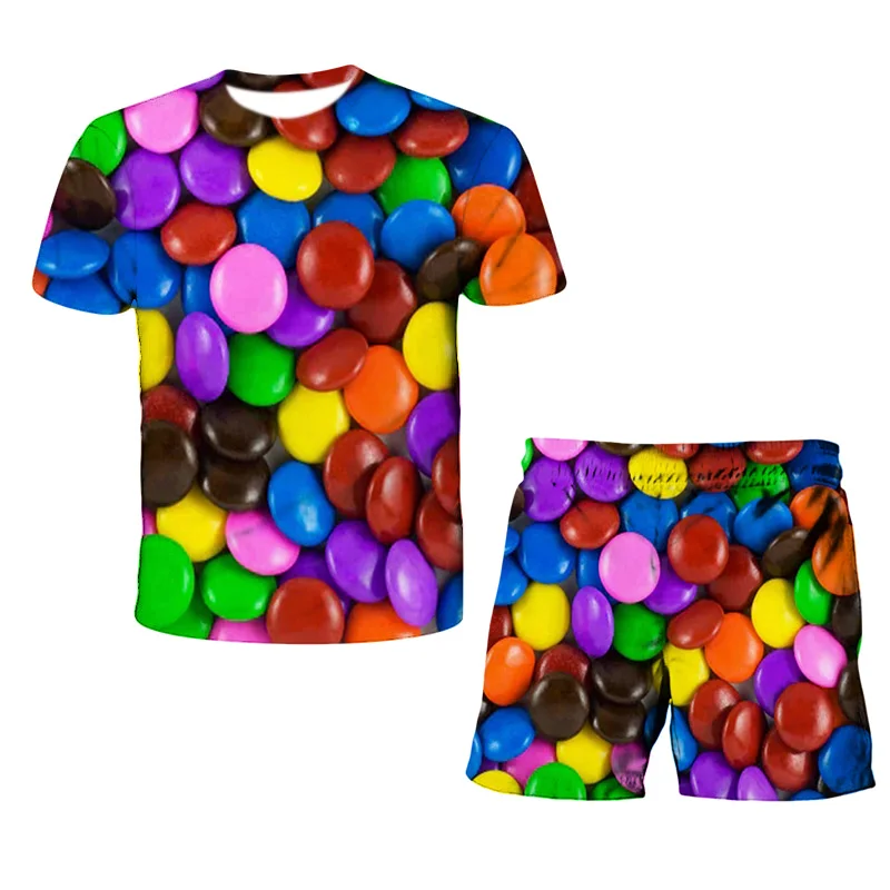 Two Piece Set Summer Set Clothes for Men Free Shipping Short Homme Sweatshirt Casual 3d Printed Candy Top Shorts
Two Piece Set Summer Set Clothes for Men Free Shipping Short Homme Sweatshirt Casual 3d Printed Candy Top Shorts