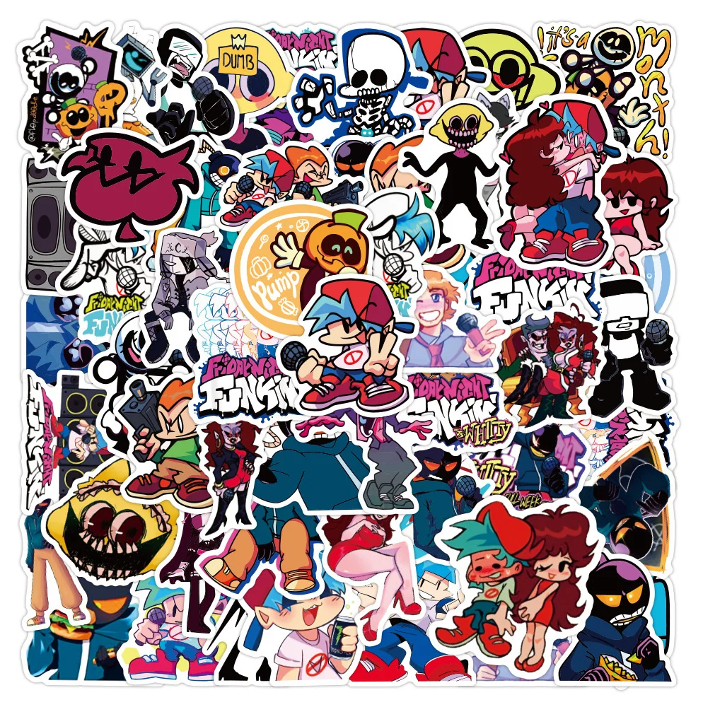 50pcs Friday Night Funkin Graffiti Cool Cartoon Waterproof Sticker Laptop Decals Aesthetic Kids Toys Girls Helmet Cute Stickers
50pcs Friday Night Funkin Graffiti Cool Cartoon Waterproof Sticker Laptop Decals Aesthetic Kids Toys Girls Helmet Cute Stickers