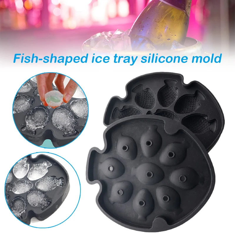 Silicone Ice Cubes Tray Stencils 9 Cavity Easy Release Ice Stencils Ice Fish Shape Maker Moldes De Silicona Форма Для Льда
Silicone Ice Cubes Tray Stencils 9 Cavity Easy Release Ice Stencils Ice Fish Shape Maker Moldes De Silicona Форма Для Льда