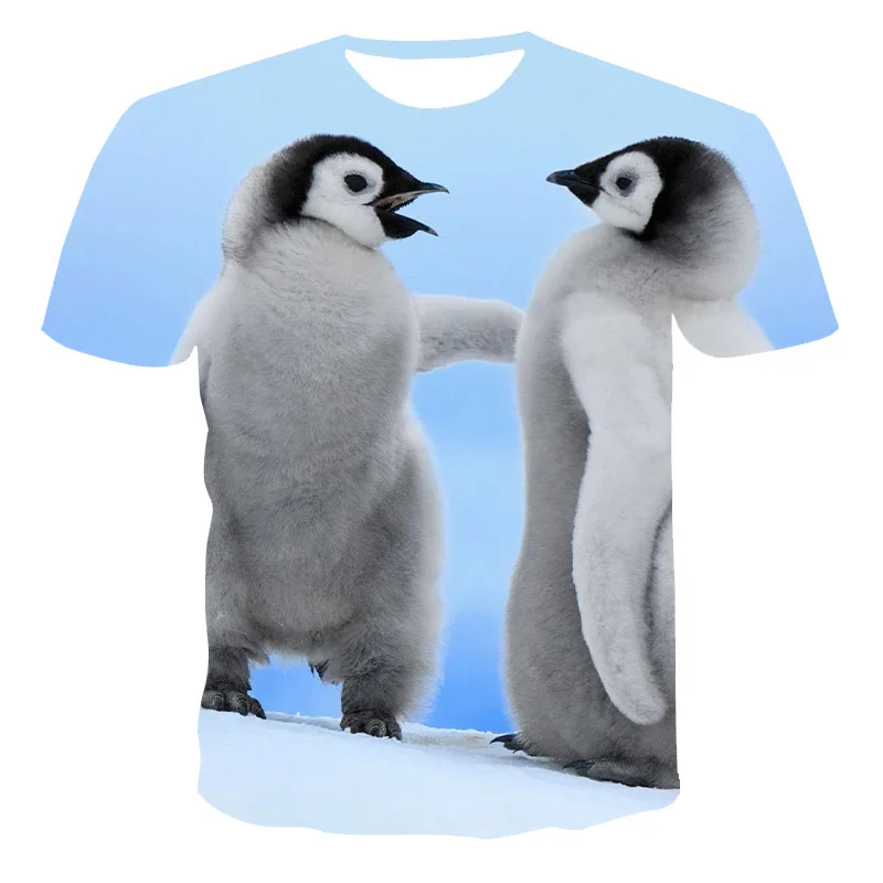 2021 Summer Children T-shirt 3D Penguin Printing Animal O-Neck Short-Sleeve Tshirts Comfortable Tshirt Loose Boy And Girl 4T-14T
2021 Summer Children T-shirt 3D Penguin Printing Animal O-Neck Short-Sleeve Tshirts Comfortable Tshirt Loose Boy And Girl 4T-14T