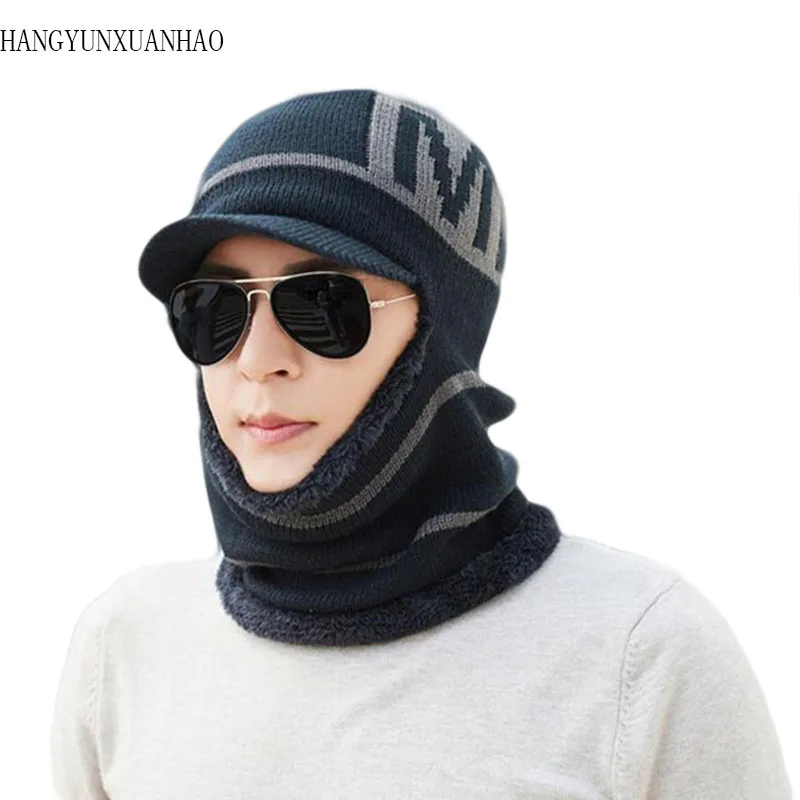 Men Winter letter Plain Woolen Acrylic Plus Plush Thick Knitted Sports ski Warm Hats Women Warming Clothes Scarf Siamese Hat
Men Winter letter Plain Woolen Acrylic Plus Plush Thick Knitted Sports ski Warm Hats Women Warming Clothes Scarf Siamese Hat