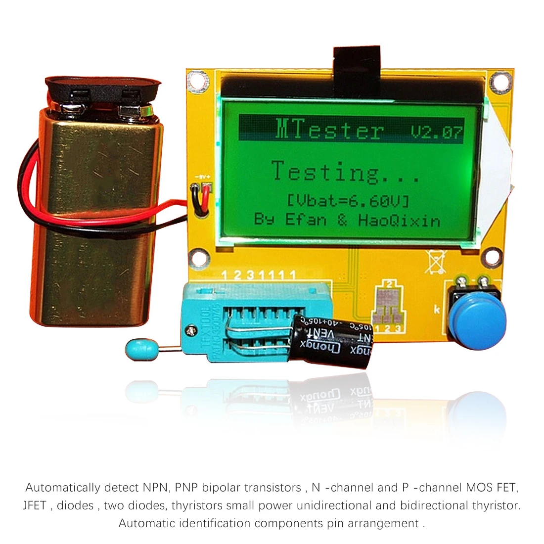 Digital Multimeter Transistor Tester LCR-T4 Fluke Multimeter LCD Screen Capacitance Mega328 Resistance Tester Digital Multimeter
Digital Multimeter Transistor Tester LCR-T4 Fluke Multimeter LCD Screen Capacitance Mega328 Resistance Tester Digital Multimeter