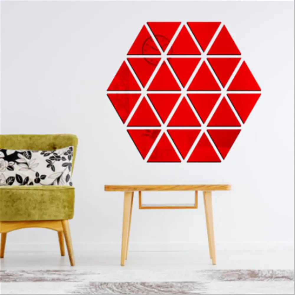 3D Acrylic Mirror Wall Stickers Home Decoration For Living Room Removable Triangles Geometric Sticker Wall Decor
3D Acrylic Mirror Wall Stickers Home Decoration For Living Room Removable Triangles Geometric Sticker Wall Decor