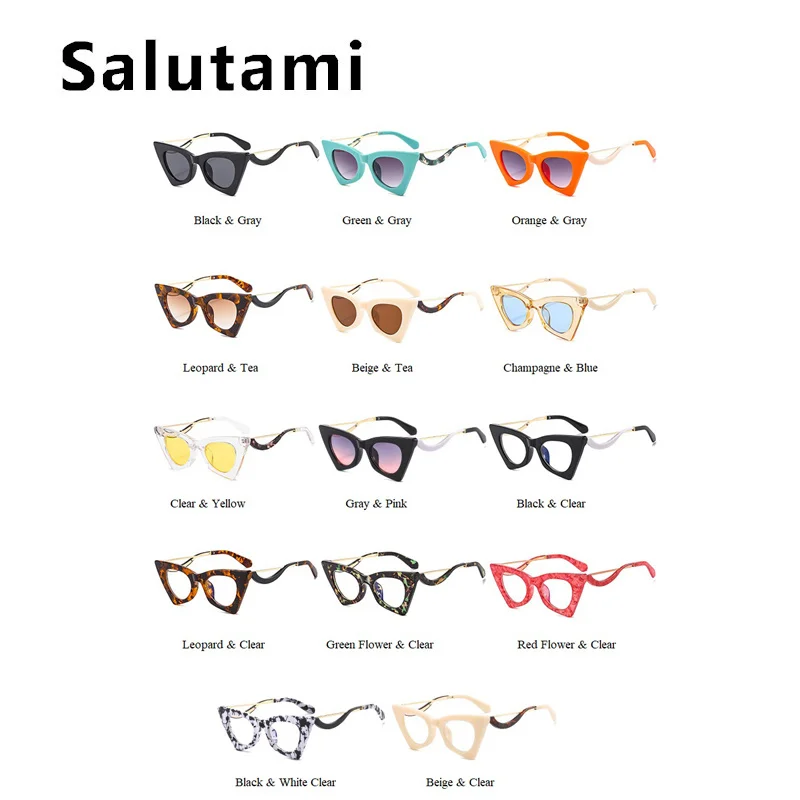Unique Triangle Cat's Eye Eyeglasses For Women Vintage Leopard Print Sunglasses Female Alloy Sun Glasses Beige Shades Clear Lens
Unique Triangle Cat's Eye Eyeglasses For Women Vintage Leopard Print Sunglasses Female Alloy Sun Glasses Beige Shades Clear Lens
