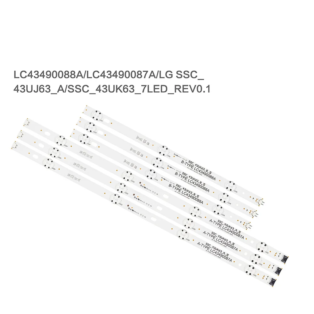 Полоса светодиодной подсветки для LG 43UJ6300, 43uk6300pu, LC43490087A, LC43490088A, LC43490077A, LC43490078A, ssc_43uj63 _ A, 2 комплекта
Полоса светодиодной подсветки для LG 43UJ6300, 43uk6300pu, LC43490087A, LC43490088A, LC43490077A, LC43490078A, ssc_43uj63 _ A, 2 комплекта