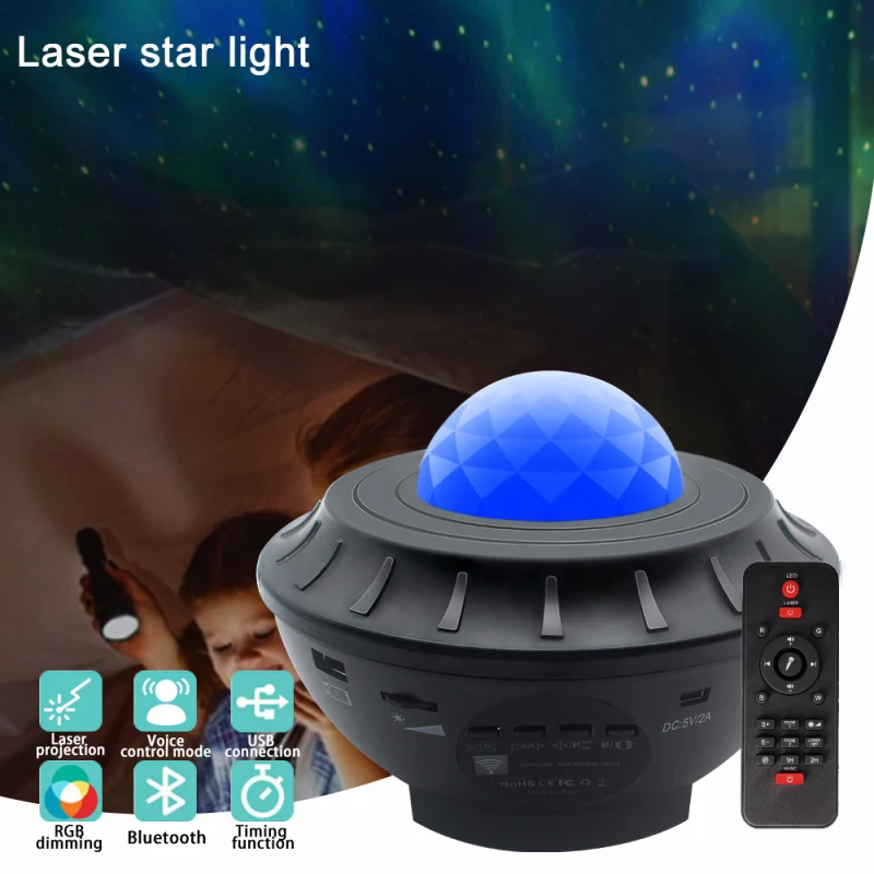 LED Ocean Star Sky Party Projector Night Light Galaxy Starry Sky Projector Night Lamp With Music Bluetooth Speaker Lamp
LED Ocean Star Sky Party Projector Night Light Galaxy Starry Sky Projector Night Lamp With Music Bluetooth Speaker Lamp