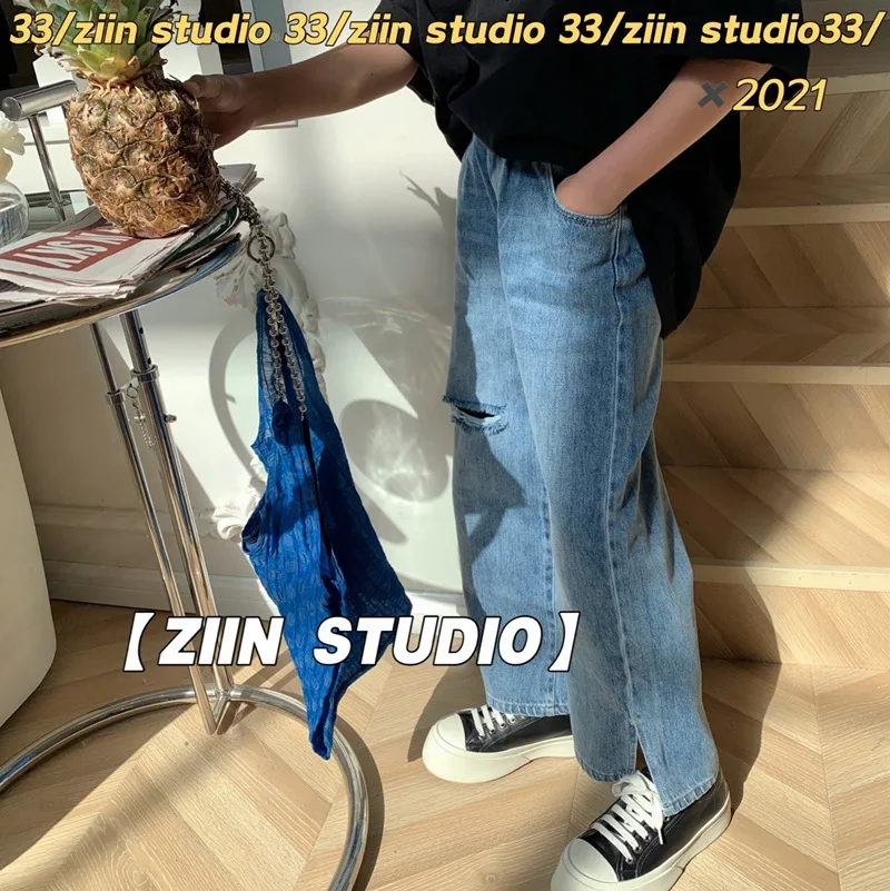 Children's 2021 spring new children's pants, big children's wide-leg pants boys and girls ripped trousers
Children's 2021 spring new children's pants, big children's wide-leg pants boys and girls ripped trousers