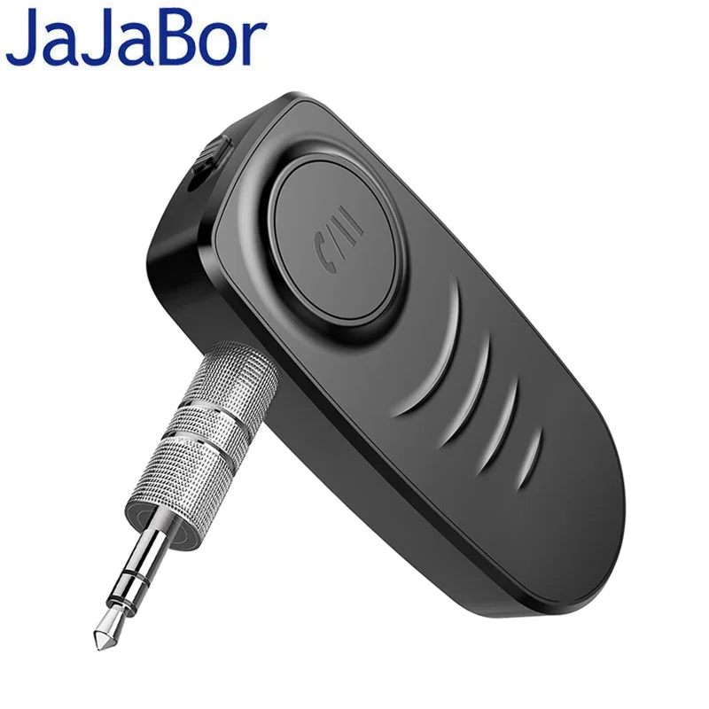JaJaBor Bluetooth 5 0 автомобильный комплект приемник адаптер AUX 3 мм разъем MP3 музыкальный