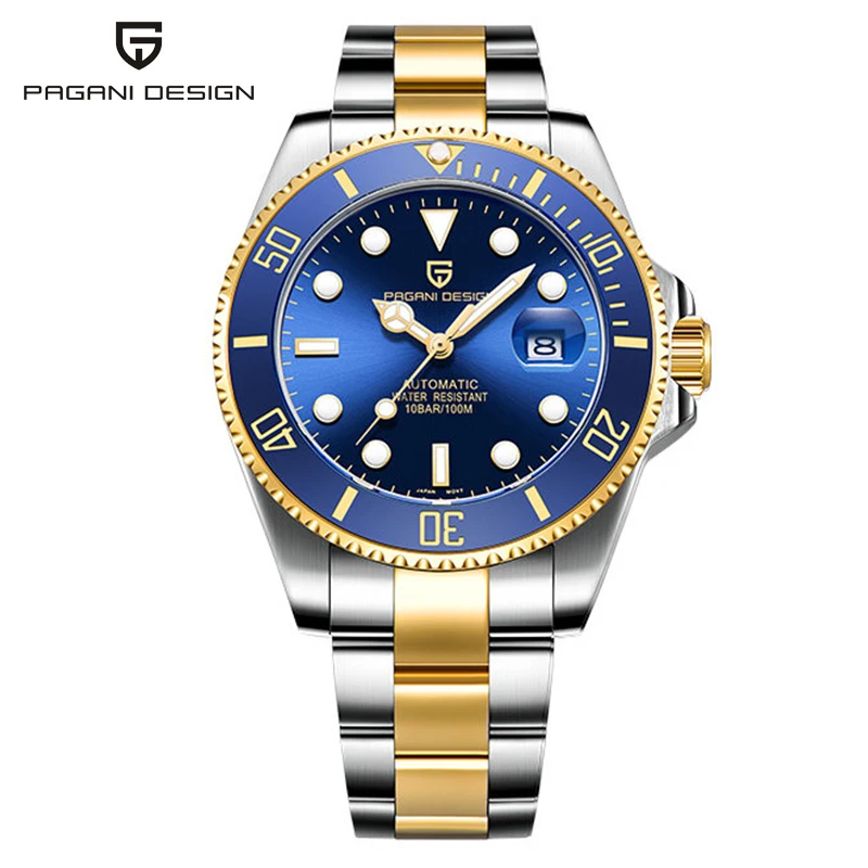 PAGANI DESIGN Men Mechanical Wristwatch Luxury Waterproof Stainless Steel Watch Glass Dial Automatic Men's Watches Montre Homme 
PAGANI DESIGN Men Mechanical Wristwatch Luxury Waterproof Stainless Steel Watch Glass Dial Automatic Men's Watches Montre Homme