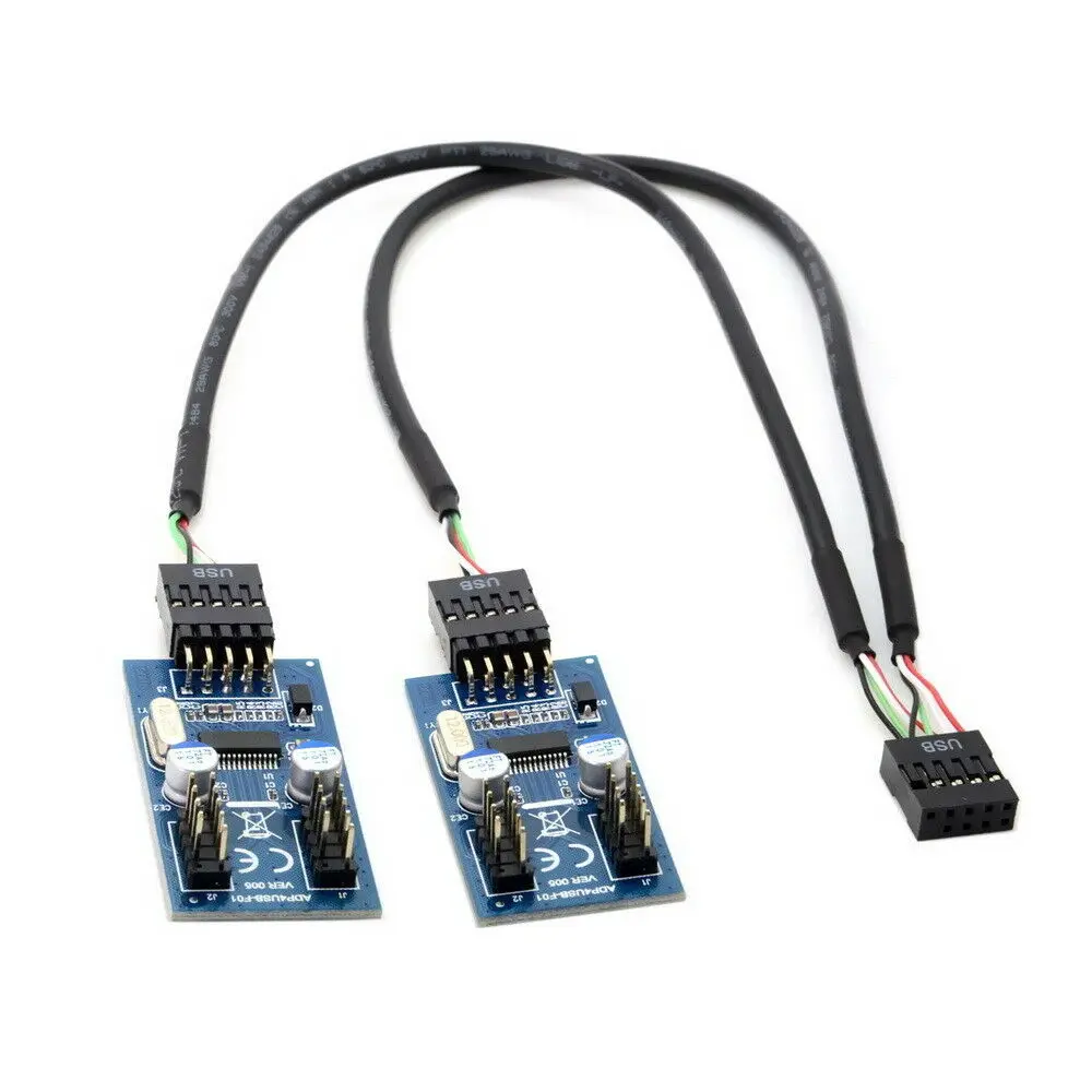 2 шт. внутренний 9-контактный разъем USB 2,0 сплиттер 1 Мужской 4 гнезда материнской платы к ПК чехол
2 шт. внутренний 9-контактный разъем USB 2,0 сплиттер 1 Мужской 4 гнезда материнской платы к ПК чехол